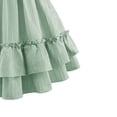 thumbnail image 3 of Odeerbi 4-15 Years Child Teen Girls Summer Strap Tiered Dress Sweet Cute Ruffle A-Line Dress for Beach Vacation Birthday, 3 of 4