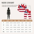 thumbnail image 4 of Disketp USA Canada Flag Pajamas Set Long Sleeve Sleepwear Womens Button Down Nightwear Pj Sets-{designName}-Medium, 4 of 7