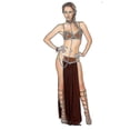 thumbnail image 2 of Sexy Costume Princess Leia Slave Miss Manners Uniform Carnival Cosplay Princess Leia Slave Costume Dress Gold Bra And Neck, 2 of 3