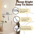 thumbnail image 2 of GYTF Shower Squeegee for Shower Doors, Squeegee for Glass Doors, Bathroom, Window and Car Windshield, Includes Suction Hook & Adhesive Hook - Stainless Steel, 10 Inches, 2 of 8