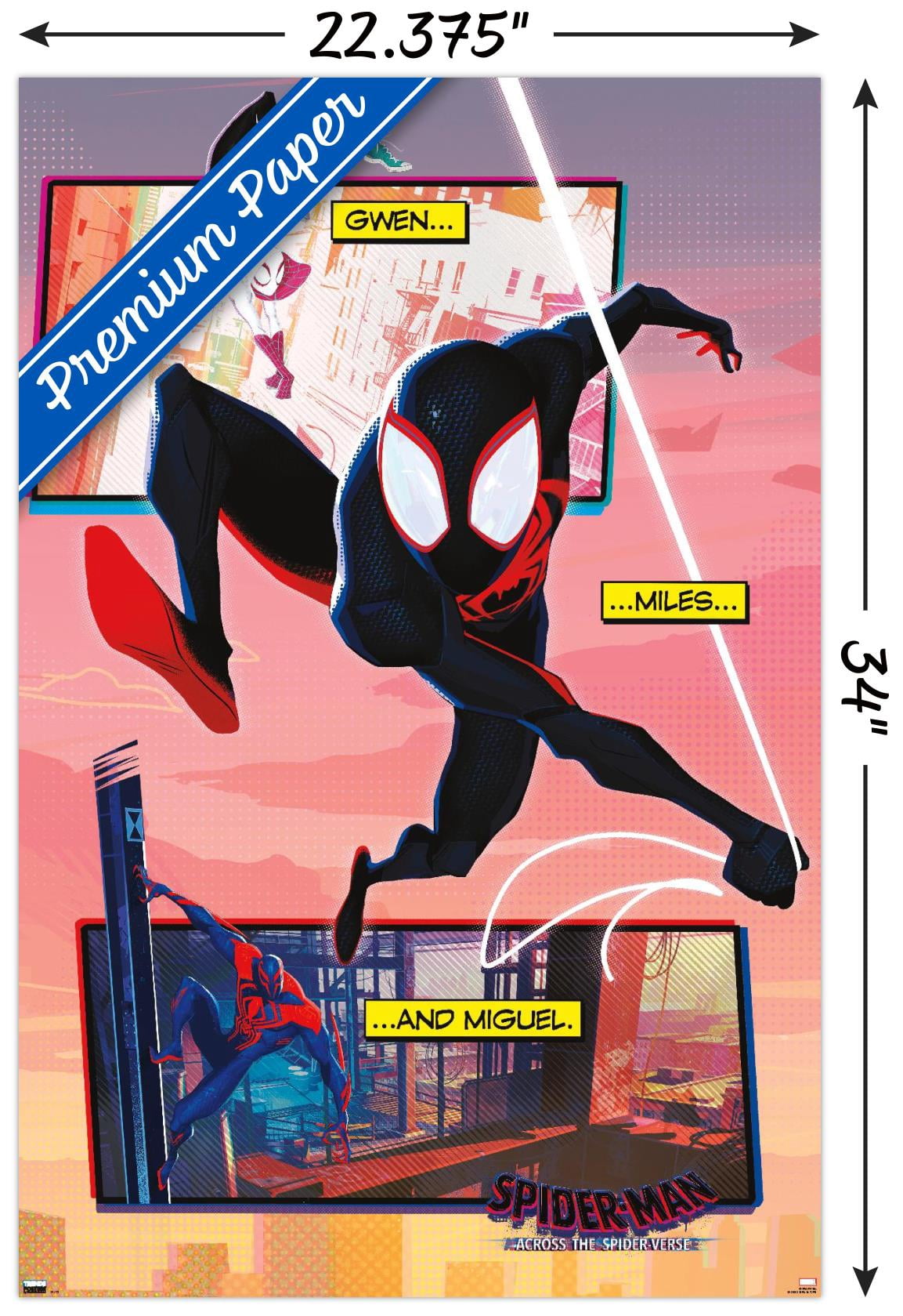 Marvel Spider-Man: Across the Spider-Verse - Trio Wall Poster, 22.375" x 34"