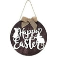 thumbnail image 2 of Kokovifyves Spring and Summer Decorations Happy Easter Day Wooden Sign Hanging Round Decoration Home Window Wall Indoor, 2 of 8