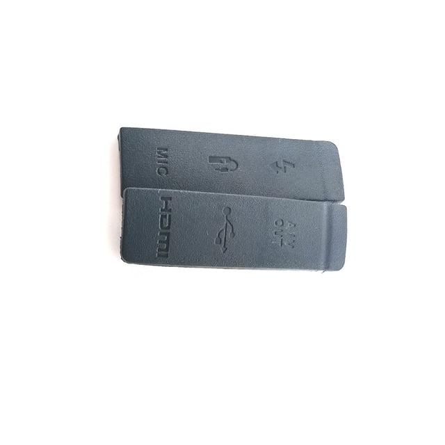 Inteprter Enchufe USB Goma Cuero Micro Lithe Cámara digital Cámara digital Piezas de reparación Tapa de cubierta USB Reemplazo para 5D2 Negro Accesorios de cámara y óptica