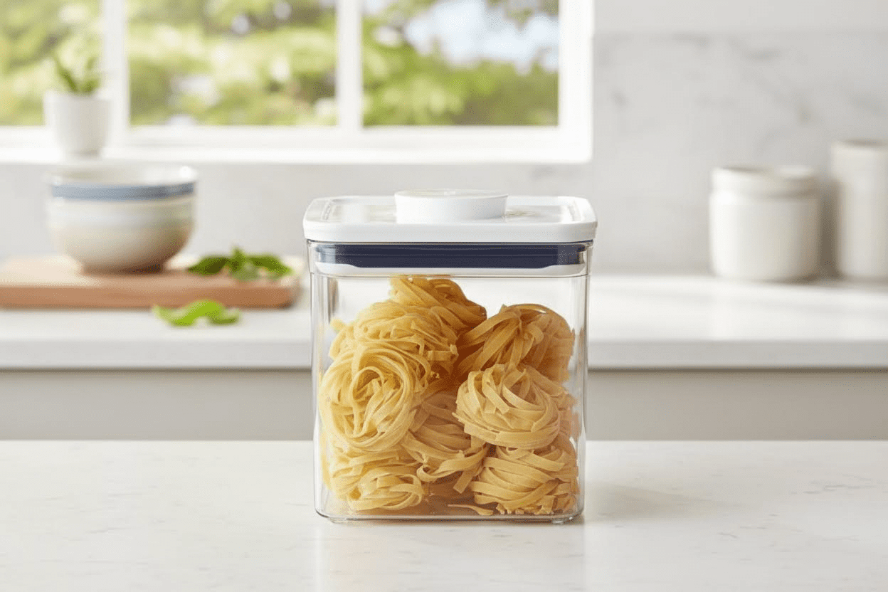 Airtight Food Storage Container with Locking Lid - 2.8 Quart Square Design Perfect for Storing Sugar, Cookies, Crackers, and Dry Goods