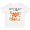 thumbnail image 3 of Inktastic Mommy and Daddy Love Me- Little Fox Boys or Girls Toddler T-Shirt, 3 of 5