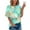#2-Green, variant on Patlollav Womens Summer Tie-Dye Short Sleeve Crew-Neck T-Shirt Casual Tee Tops S-5XL