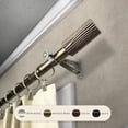thumbnail image 4 of InStyleDesign  Elm Adjustable Black Curtain Rod Cocoa 66 to 120 inches Brown Finish, 4 of 5