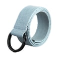 thumbnail image 1 of Cinturón de lona Sonducket Cómodo y transpirable con hebilla automática gris claro 110cm, 1 of 6