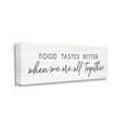 thumbnail image 3 of Food Tastes Better All Together Phrase Inspirational Graphic Art Gallery Wrapped Canvas Print Wall Art, 3 of 7