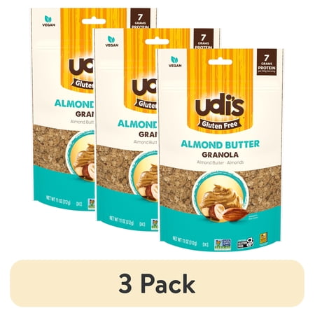(3 pack) Udi's Granola, Gluten Free, Almond Butter, 11 oz
