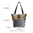 thumbnail image 3 of Fotbe Vintage Dragonfly Artwork Bolsa de Playa con Estampado, Bolsa de Hombro, Bolsa de Mano Espaciosa, Bolsa de Viaje Ligera, Bolsa de Compras Versátil, 3 of 6