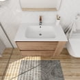 thumbnail image 2 of 30" Bathroom Vanity with Sink Set, Wall Mounted Floating Bathroom Vanities with Adjustable Shelf and Storage Drawers Vanity and Sink Combo, Bathroom Storage Combo Cabinet for Small Space, Natural, 2 of 9