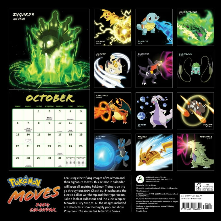 Calendar 2024 Pokémon