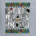 thumbnail image 5 of Wild Bobby Gifted Black and Proud Black Pride Men's Graphic T-Shirt, Heather Grey, 4X-Large, 5 of 5