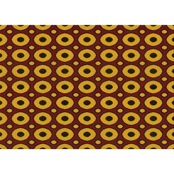 Ahgly Company Indoor Rectangle Patterned Maroon Red Area Rugs, 8' x 10'