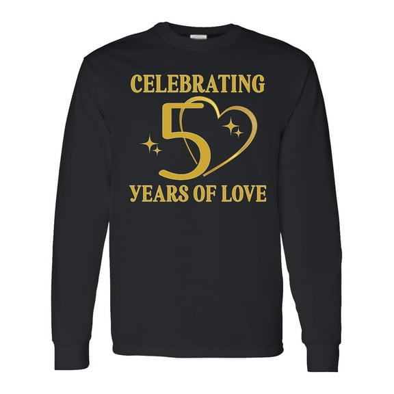 Inktastic 50th Wedding Anniversary 50 Years Long Sleeve T-Shirt
