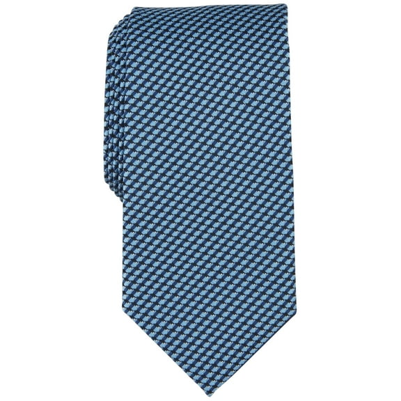 Perry Ellis Mens Regular fit Tie Necktie One Size Blue Navy Mini Dot