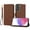 Brown, variant on ELEHOLD Wallet Case for Samsung Galaxy S22 Plus, Shockproof Leather Stand Case with Magnetic Clasp & Hand Strap,Red