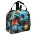 thumbnail image 2 of Easygdp Adorable Blue Baby Dragon Bolsa Térmica Premium - Tela Oxford Impermeable, Gran Capacidad, Bolsillo Frontal, Unisex para Trabajo, Escuela, Actividades al Aire Libre y Picnics, 2 of 8