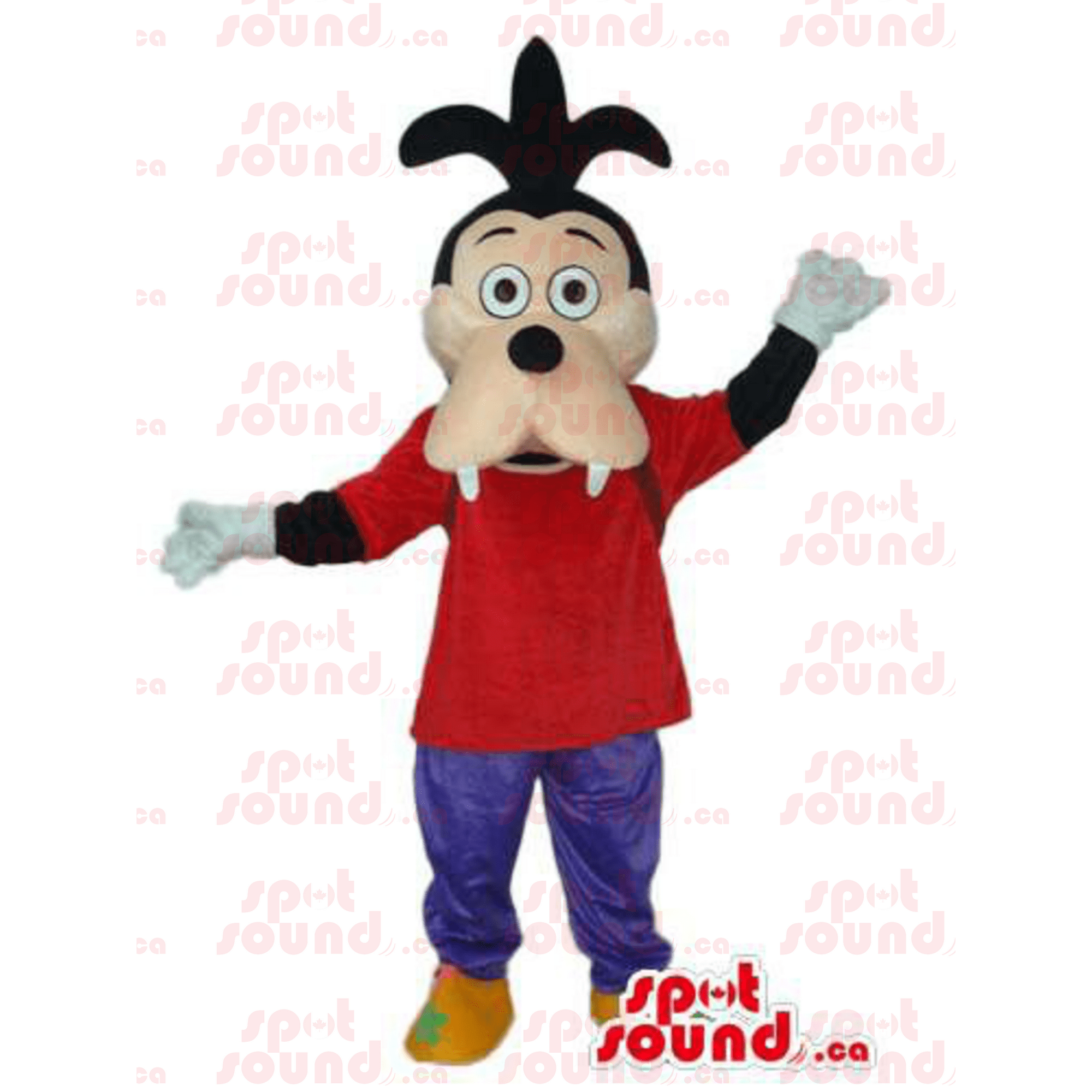 Well-Known Goofy Dog Animal Cartoon Disney Character SPOTSOUND Mascot -  Mascots Dingo | Walmart Canada