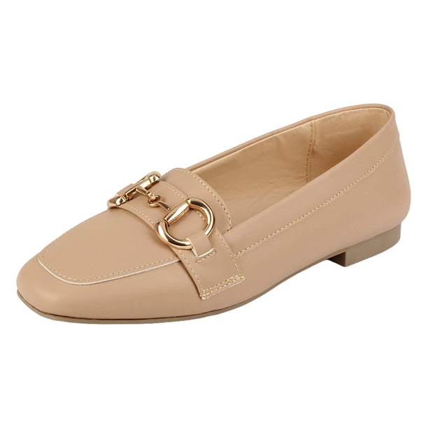 Flats clásicas Exterior Piel vegana Color Beige Para Mujer De RBCOLLECTION