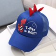 thumbnail image 2 of Beugl Visor Hats Clearance, Kids Baby Boys Girls Dinosaur Embroidered Cap Fashion Baseball Cap Peaked Hat Baseball Cap Women Sun Hats for Women Blue One Size, 2 of 2
