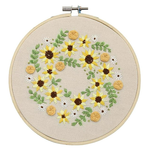 veasfak Embroidery Starter Water Soluble Pattern, Full Range of Stamped Cross Stitch 3