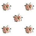 thumbnail image 3 of Naiovety Peonías artificiales Flores de seda Ramo falso Florales Florero Centro de Type5 NO5, 3 of 6