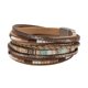 thumbnail image 5 of Pulsera de envoltura de cuero PU para mujeres Bohemio joyas decorativas decorativas regalo pulsera de capas múltiples pulsera de capas múltiples Caqui, 5 of 8