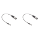 thumbnail image 1 of Cable de audio con conector mini XLR de 3 pines macho a 3 pines macho. Cable de audio con conector mini XLR macho a conector mini XLR macho., 1 of 6