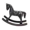 thumbnail image 3 of Fancyes Wooden Rocking Horse Figurine for Home Decoration, Tabletop Sculpture for Living Room , Black, 3 of 8