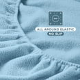 thumbnail image 5 of Bare Home Cozy Fleece Fitted Sheet - Extra Plush Polar Fleece - Deep Pocket Bed Sheet - Twin XL, Light Blue, 5 of 6