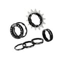 thumbnail image 1 of 14T Single Speed Flywheel Adapter Cassette Refit Component Part Spacers Removeable Cog black, 1 of 9