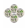 thumbnail image 7 of 15 Inch Round Placemats Set of 4, Rustic Home Non Slip Heat Insulation PP Table Mats, Eucalyptus Leaves Floral Wooden Buffalo Plaid Washable Place Mats for Kitchen Dining Party Table Decor, 7 of 7