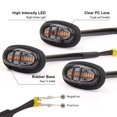 thumbnail image 5 of 3pcs Raptor Style Smoked Lens Amber LED Front Grille Running Lights For Ford F150, 5 of 5