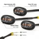 thumbnail image 5 of Luces de parrilla LED Ámbar Rojo Verde 3pcs para Ford F150 con lente ahumada, 5 of 5