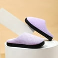 thumbnail image 2 of Slippers For Women, Womens Slippers Indoor Outdoor With Memory Foam, Cozy & Warm House Slippers For Woman With Anti-Slip Rubber Sole Purple 37, 2 of 7