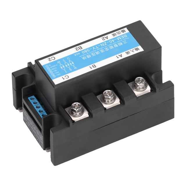Relé De Estado Sólido Trifásico, DCB Soldadura De Cerámica Inteligente 380V 40A Salida Placa Reguladora De Voltaje De CA Atornillada Para Equipos Eléctricos ANGGREK No