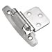 thumbnail image 3 of Hickory Hardware P295-SC Satin Silver Cloud Surface Self-Closing 0.37 In. Offset Hinge 2-Pack, 3 of 4