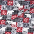 thumbnail image 2 of RTC Fabric 100% Cotton 44 inch, Fleece Fabric, Yarn Dyed, Cut by Yard, Deer, 2 of 6