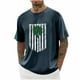 thumbnail image 1 of Tops para hombre, blusas y camisas de cuello redondo y manga corta para hombre, blusas casuales de moda con cuello redondo y manga corta para hombre, blusas para hombre, 1 of 3