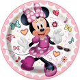 thumbnail image 1 of Disney Souris Minnie Emblématique Rond Assiettes à Dessert de 7 Pouces [8 par Pack], 1 of 2