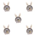 thumbnail image 1 of relayinert Réveil en Forme de Rabbit Deer Mignon pour Chambre Style Nordique Ludique et Attachant Jaune Rabbit 5Ensemble, 1 of 6