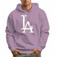 thumbnail image 5 of Men's Hoodie LA Pattern Midweight Sweatshirt Pullover, 5 of 16