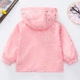 thumbnail image 5 of Curuila Kids Infant Girls Coat With Zipper Long Sleeve Graphic Print Hooded Jacket For Girls Lightweight Fashionable Outerwear Size 2-3 Years, 5 of 8