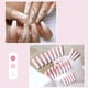 thumbnail image 3 of Uñas postizas largas Apuakthei Nude Press On Nails Coffin Uñas postizas acrílicas con degradado Uñas postizas de cobertura total de mármol para mujeres y niñas (24 piezas), 3 of 5
