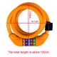 thumbnail image 5 of Candado para bicicleta, candado para bicicleta con cable de 1,2 m, candado de cable para bicicleta con combinación reiniciable segura y en espiral con soporte de montaje, 14,1 cm de diámetro, 5 of 8
