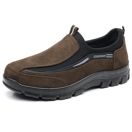 

COSIDRAM Mens Casual Shoes Slip on Loafers Comfortable Non Slip Suede Driving Walking Shoes for Men