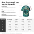 thumbnail image 7 of Vsdgher Around The Planet Print Men's Wrinkle Free Untucked Cuban Shirt Business Casual Button Down Shirts Short Sleeve Shirt, 7 of 7