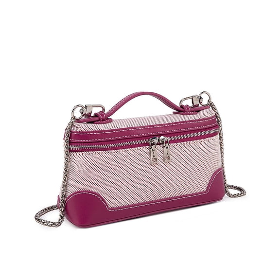 MKF Collection Women’s Crossbody Bag – Zinnia Vegan Leather Top Handle Vanity Handbag, Now J’OMOR by Mia